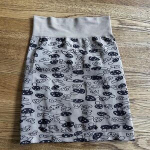 Brown Mushroom Skirt